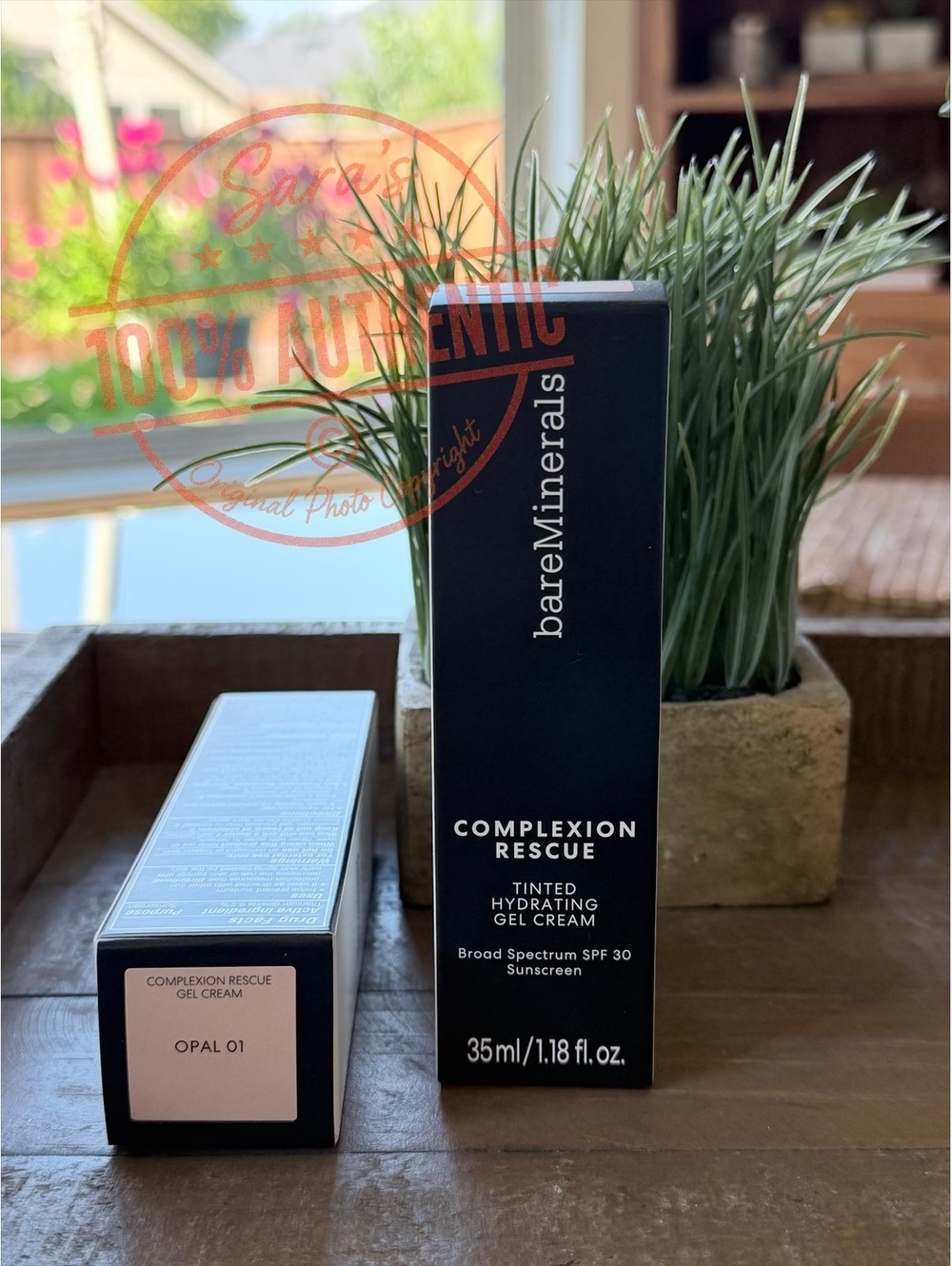 1 BareMinerals Complexion Rescue Tinted Hydrating GEL Cream 01 OPAL 1.18Oz/35ml